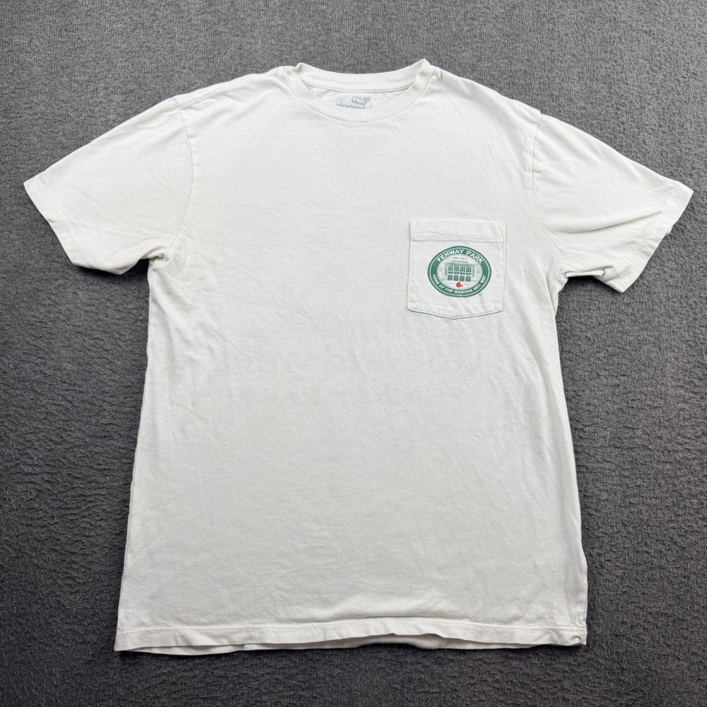 Vineyard Vines Fenway Park Women's XS Boston Red Sox Pocket T-Shirt White